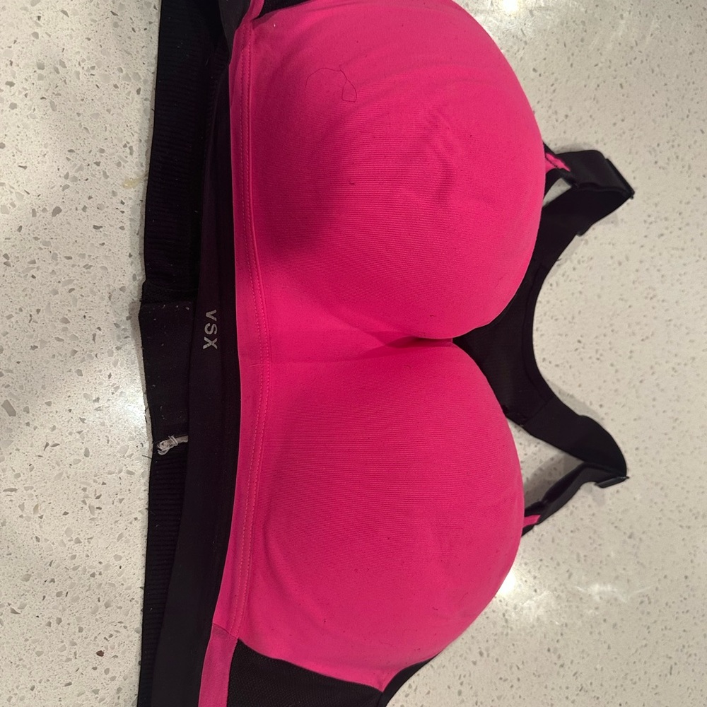 VSX Fuchsia and Black Active Bra